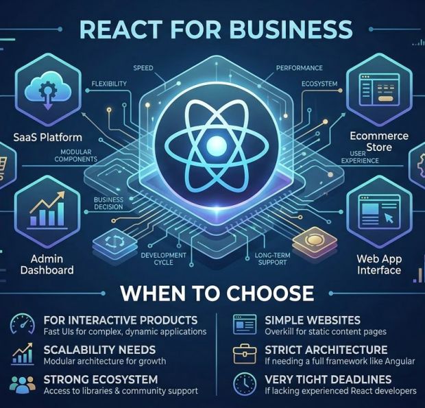 React для бізнесу: коли варто обирати цю технологію для розробки продукту